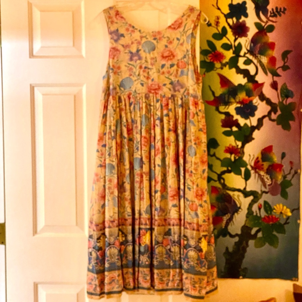 πΊπHPππΊ NWOT Spell & The Gypsy Seashell Babydoll Midi Dress - Picture 15 of 16